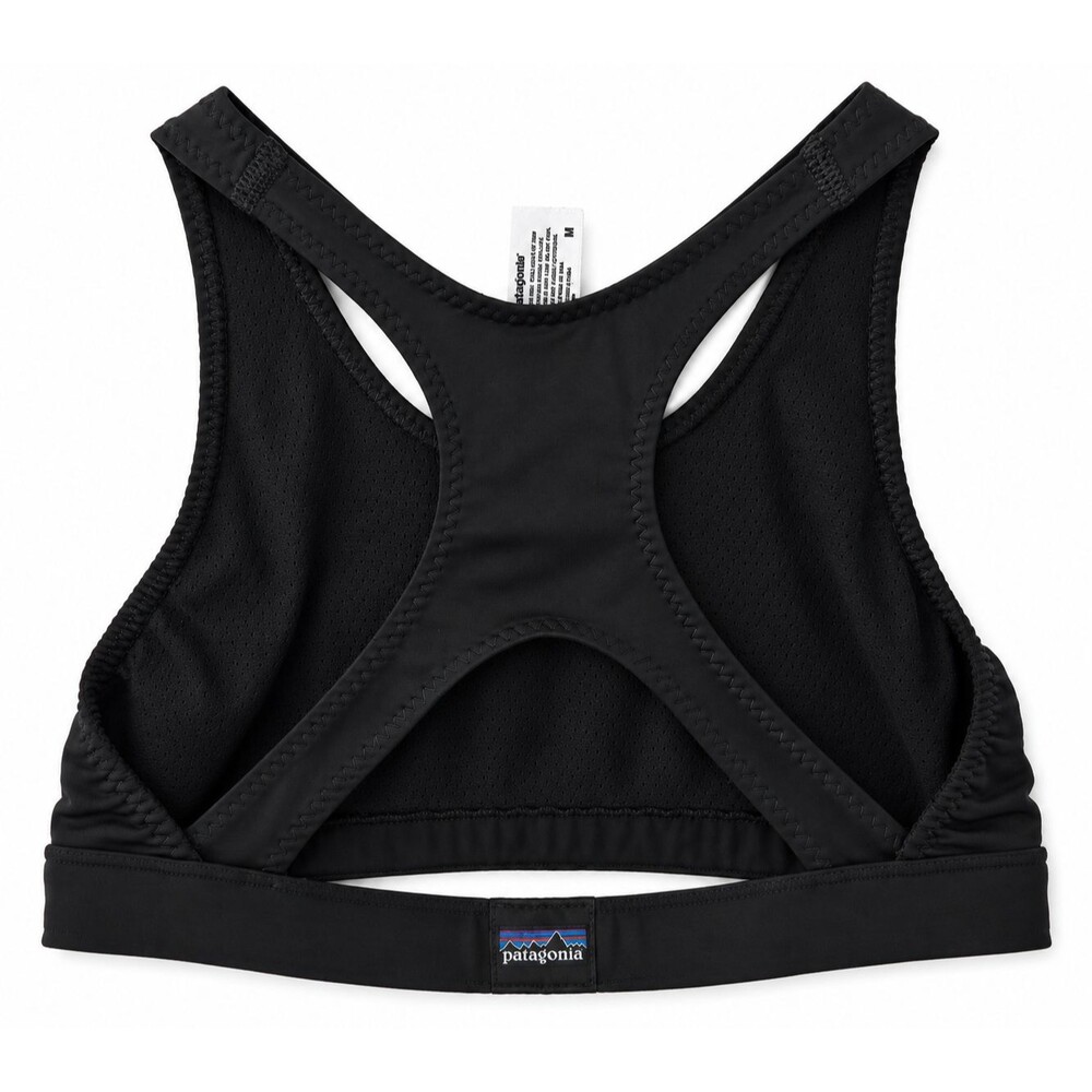 Patagonia Girls Sports Bra Size Medium Black Crop Tank Athletic Comfort